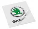 Наклейка логотип Skoda размер 6,5 x 6,3 см.